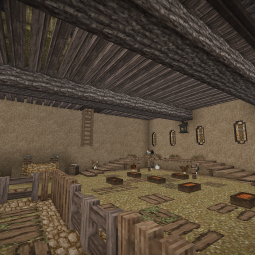 Inside Aledarks barn