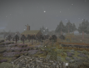 winter scene at lennies base